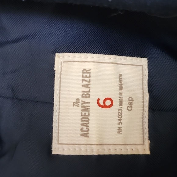 Gap Academy Blazer Two Button Navy Blue Dark Academic Career Professional - Picture 6 of 11